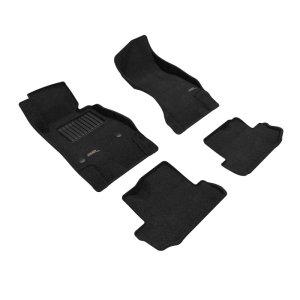 Chevrolet Camaro Floor Mats - Front and Rear - 3D MAXpider - Elegant - Black - `16-`22 Chevrolet Camaro Floor Mats - Front and Rear - 3D MAXpider - Elegant - Black - `16-`22
